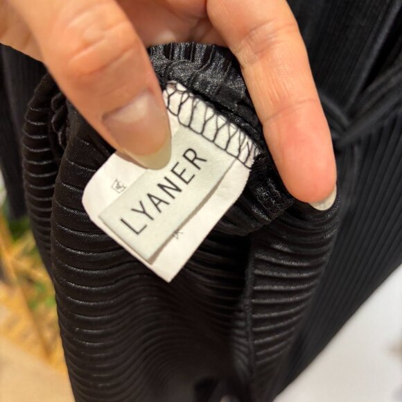 Lyaner‎ Silk Tie Wrap Dress Size Medium - Picture 7 of 8